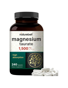 Taurato de Magnesio 1500mg NatureBell 240 Cápsulas