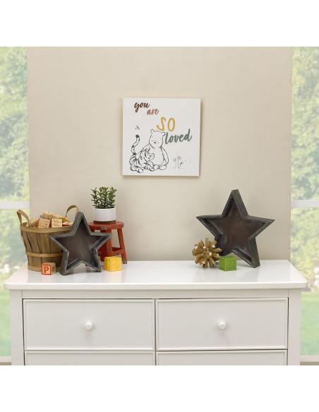 Decoración de Pared Madera Winnie the Pooh y Tigger 35.56cm