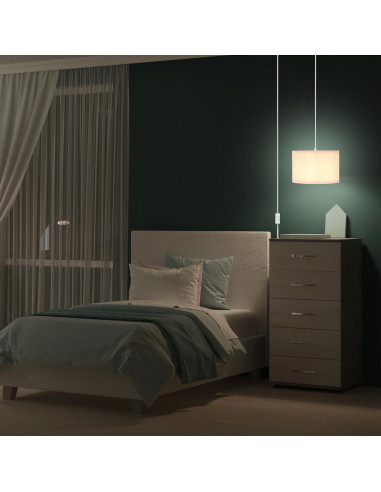 Luz Colgante PATIKIL 2 Piezas Tela Lino 30x20cm Beige