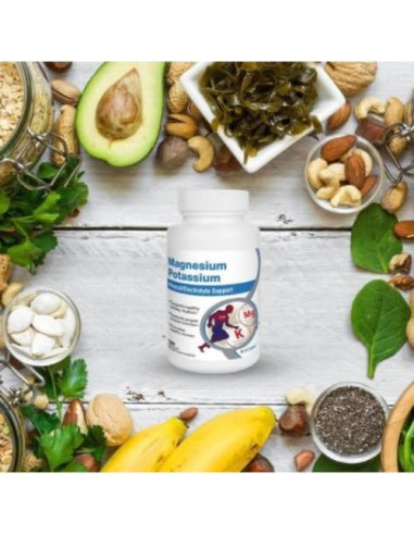 Suplemento Dietético Roex Magnesio y Potasio 120 Cápsulas
