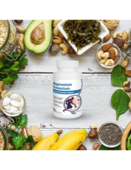 Suplemento Dietético Roex Magnesio y Potasio 120 Cápsulas