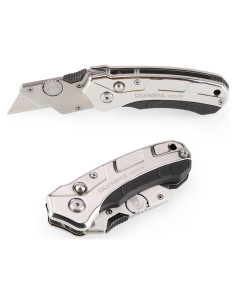 Cuchillo de Utilidad Retráctil Olympia Tools 10.16 cm Acero Inoxidable
