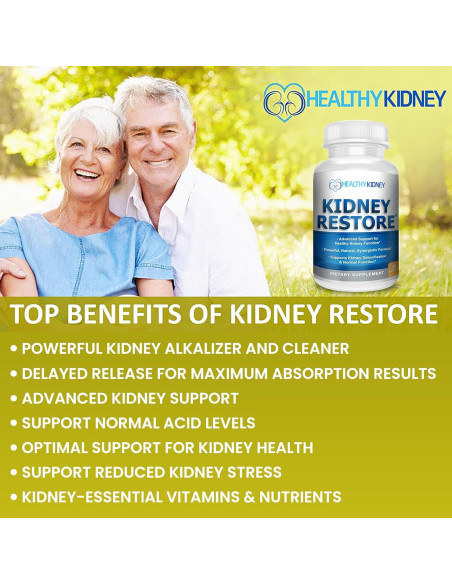 Suplemento Renal Kidney Restore 60 Cápsulas - Salud Renal