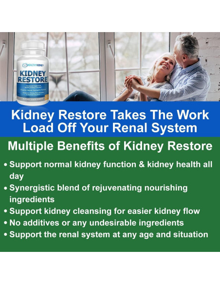 Suplemento Renal Kidney Restore 60 Cápsulas - Salud Renal