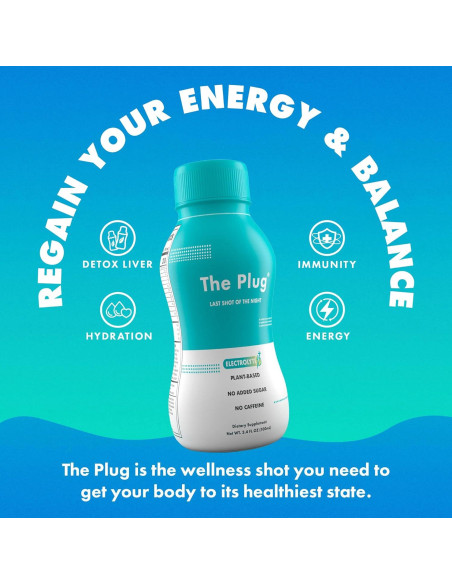 Bebida Detox The Plug 6x100ml - Soporte Hepático Natural