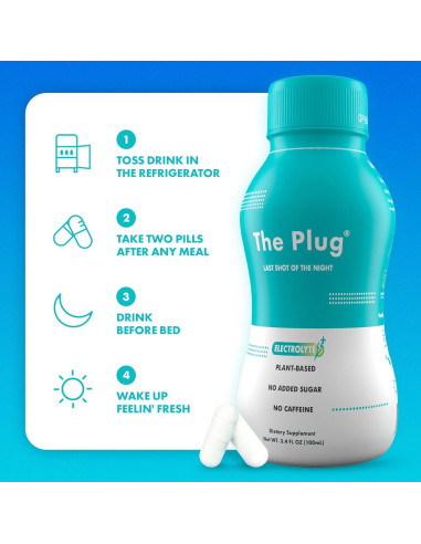 Bebida Detox The Plug 6x100ml - Soporte Hepático Natural