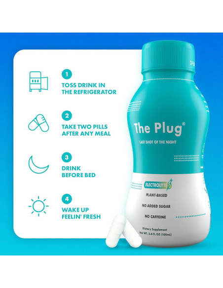 Bebida Detox The Plug 6x100ml - Soporte Hepático Natural