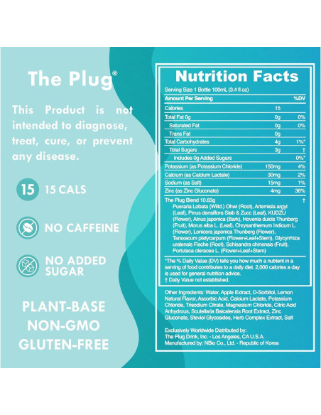 Bebida Detox The Plug 6x100ml - Soporte Hepático Natural