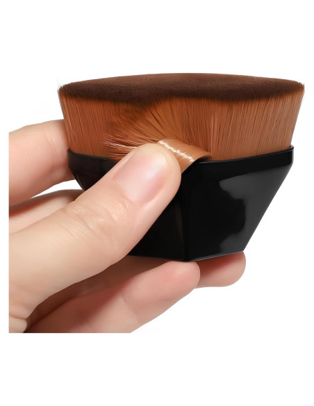 Brocha de Maquillaje Kabuki Soutakamechi - Punta Plana, Cerdas Suaves