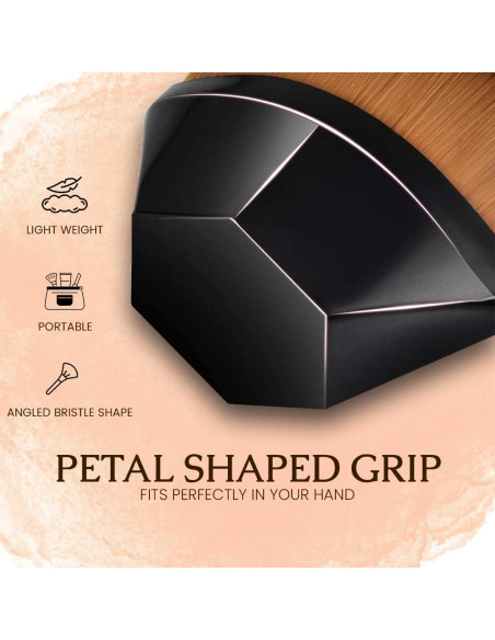 Brocha de Maquillaje Kabuki Soutakamechi - Punta Plana, Cerdas Suaves