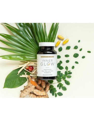 Suplemento Vitaminas para Cabello Piel Uñas Inner Glow 90 Tabletas