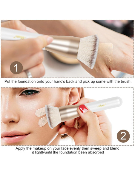 Brocha de Fundación Matto para Maquillaje Líquido 17,78 cm