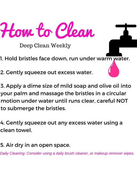 Brocha Kabuki Mypreface Punta Plana Negra 16x3.8cm