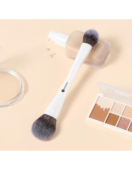 Brocha de Maquillaje Kabuki Doble Cara Kingmas 22,1 cm
