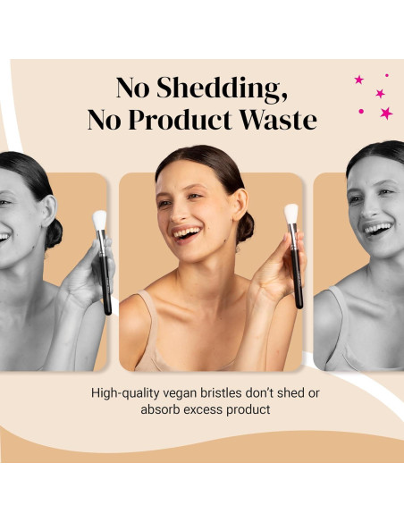 Brocha de Rubor en Ángulo Keshima 18,29x2,11cm - Contorno y Bronceador