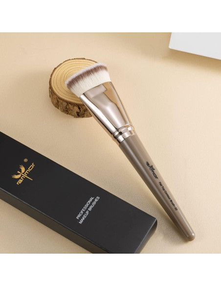 Brocha de Contorno Anmor Plana Profesional para Maquillaje