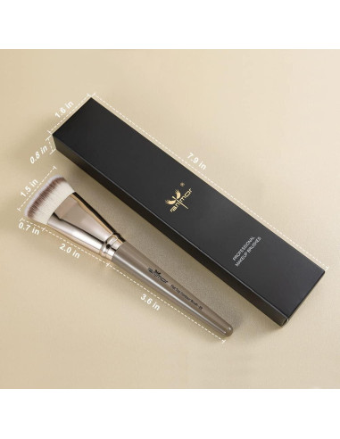 Brocha de Contorno Anmor Plana Profesional para Maquillaje