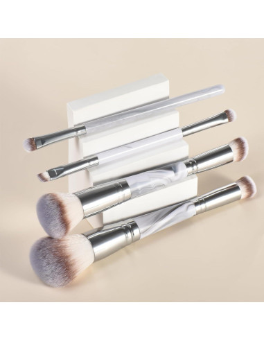 Set de Brochas de Maquillaje Yujie 4 Piezas Doble Cabeza