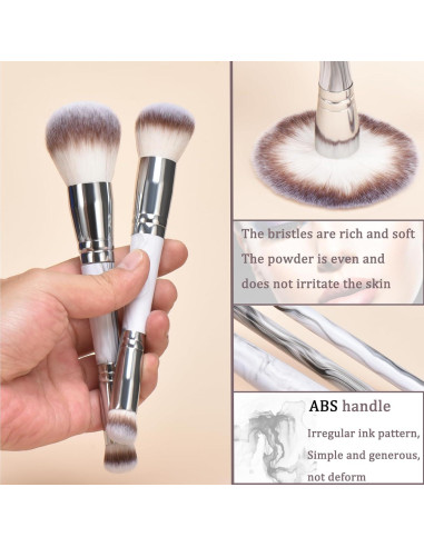 Set de Brochas de Maquillaje Yujie 4 Piezas Doble Cabeza