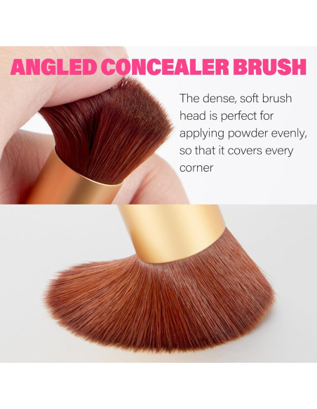 Brocha de Maquillaje para Cabello EFLY Doble Punta Marrón