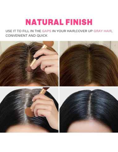 Brocha de Maquillaje para Cabello EFLY Doble Punta Marrón