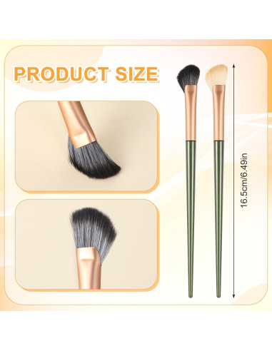 2 Brochas de Contorno de Nariz QfwdfcTrenz Anguladas