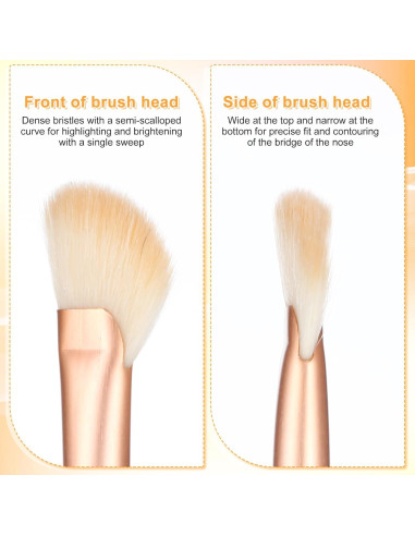 2 Brochas de Contorno de Nariz QfwdfcTrenz Anguladas