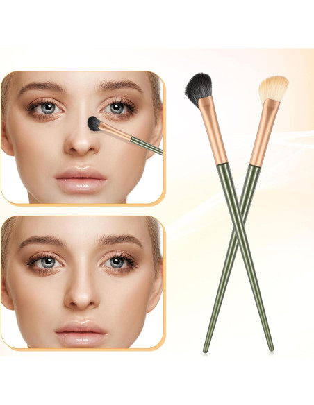 2 Brochas de Contorno de Nariz QfwdfcTrenz Anguladas