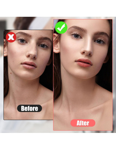 2 Brochas de Contorno de Nariz NQEUEPN Doble Punta 17.5cm