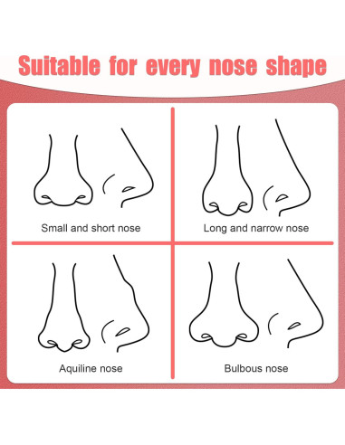 2 Brochas de Contorno de Nariz NQEUEPN Doble Punta 17.5cm