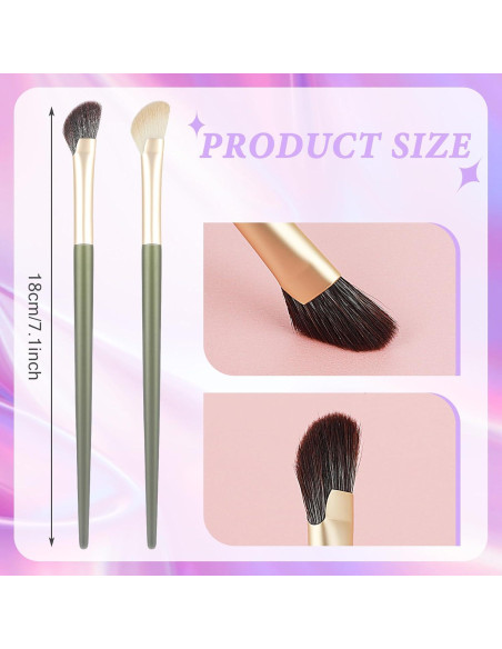 Brocha de Contorno de Nariz Thinp 2 Piezas Cerdas Suaves