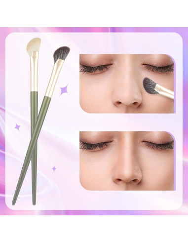 Brocha de Contorno de Nariz Thinp 2 Piezas Cerdas Suaves