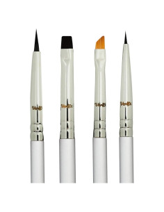 Juego de Pinceles para Eyeliner Vertex - Punta Fina y Angulada