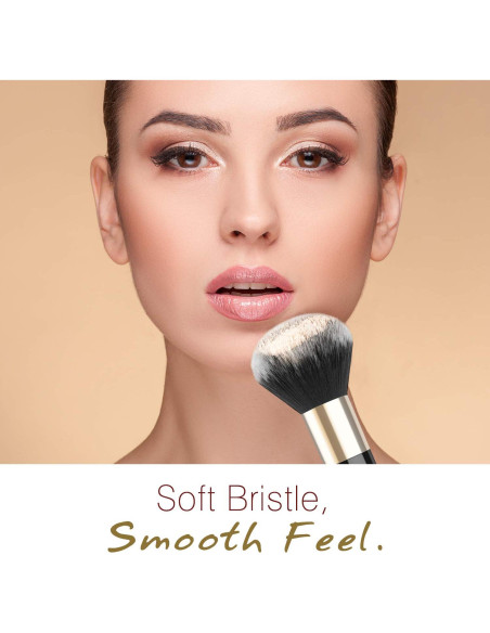 Brocha de Maquillaje en Polvo Luxspire Kabuki 14x5.5 cm