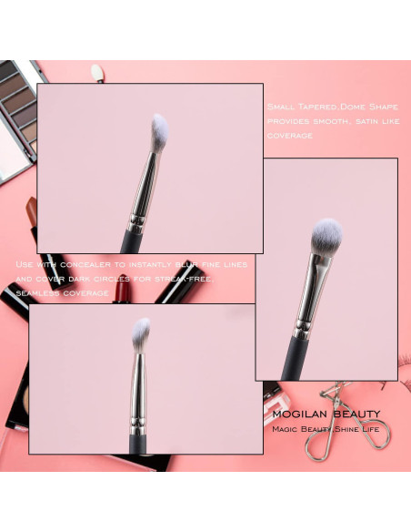 Juego de Brochas de Corrector MOGILAN 2 Piezas Veganas