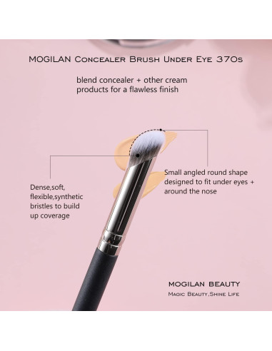 Juego de Brochas de Corrector MOGILAN 2 Piezas Veganas