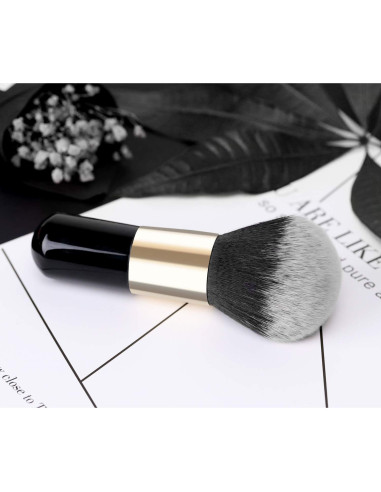 Brocha de Maquillaje en Polvo Luxspire Kabuki 14x5.5 cm