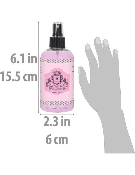 Limpiador de Brochas SHANY DETOX 240 ml - Vegano y Sin Parabenos