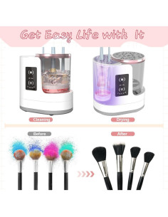 Limpiadora de Brochas de Maquillaje Yuliana 3 en 1 Eléctrica 2