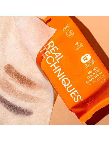 Toallitas para Brochas Real Techniques 20 Unidades Veganas