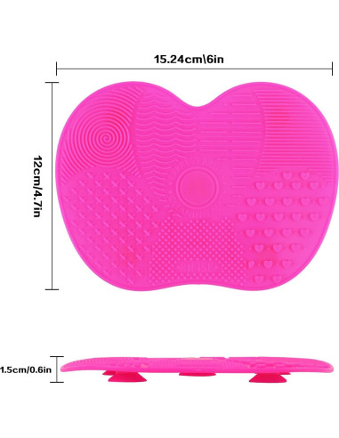 2 Almohadillas de Limpieza de Brochas de Maquillaje Silicona