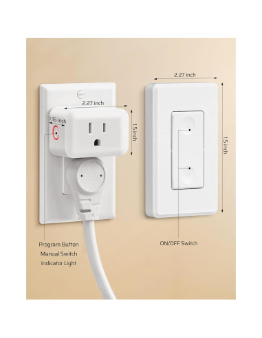 Interruptor de Luz Inalámbrico DEWENWILS con 2 Remotos 30m