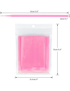 G2PLUS 500 Micro Bastones de Algodón Desechables 2mm 2