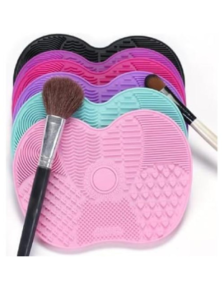 Alfombrilla Limpiadora de Brochas ZGLUZP Rosa Silicona