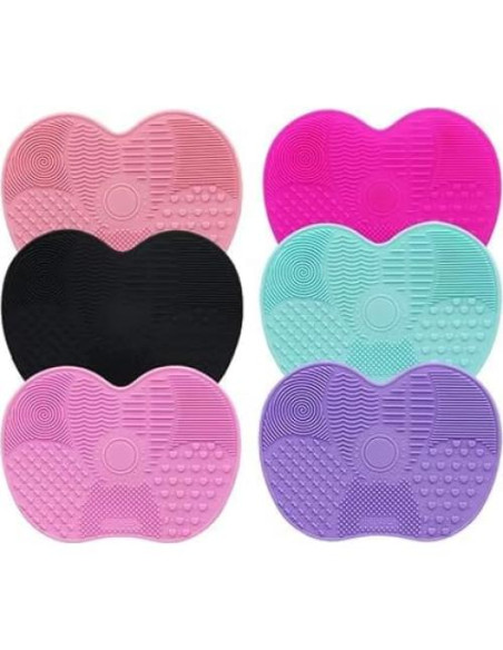 Alfombrilla Limpiadora de Brochas ZGLUZP Rosa Silicona