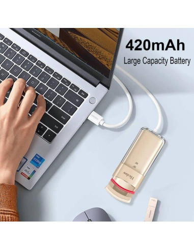 Rizador de Pestañas Eléctrico Hicdaw con Peine Curvado