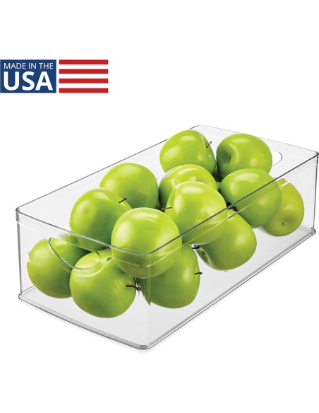 Bin de Almacenamiento iDesign 40,64x20,32x12,7cm Transparente