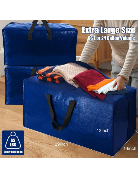 Bolsas de Mudanza Extra Grandes Cosy Family 4 Pzas 86L