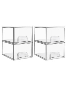 Cajones de Almacenamiento Apilables Vtopmart 4 Piezas 11 cm