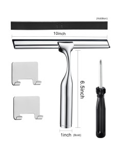 Limpiacristales Multiusos LASSHSWA 25.4 cm para Ducha y Ventanas 2